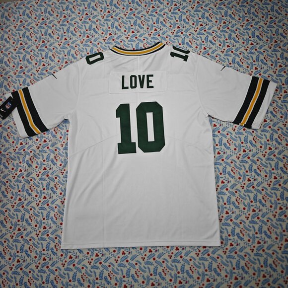 Green Bay Packers Jordan Love game White Jersey No. 10 - Picture 4 of 6